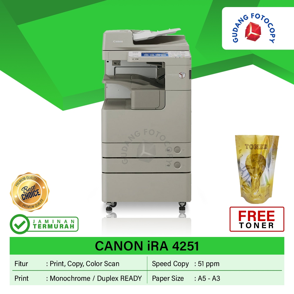 [PROMO] Mesin Fotocopy Canon iRA 4251 Ready Stock