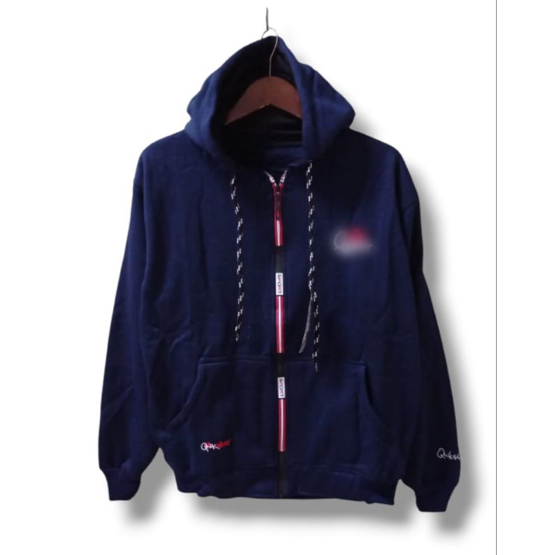 Sweater hoodie resleting pria