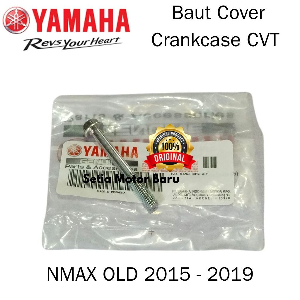 Baut Bolt Cover Crankcase CVT Panjang Nmax N Max Old Ori Asli Yamaha