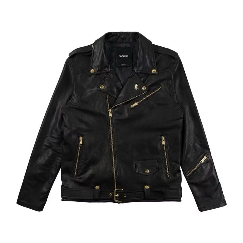 jacket kulit double kerah MATERNAL Rex