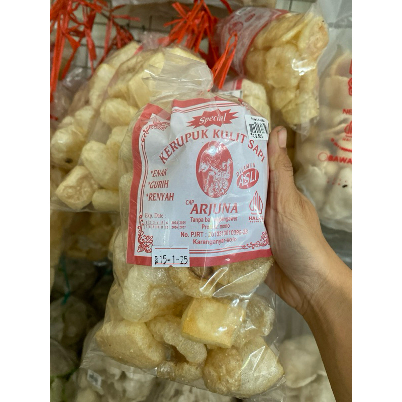 

Kerupuk Kulit Sapi Berat 45 Gram