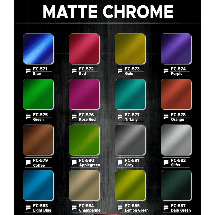 RB Stiker Skotlet Motor Metalik Satin Matte Doff Candy Chrome L50 Cm Metallic Motor Tahan Panas