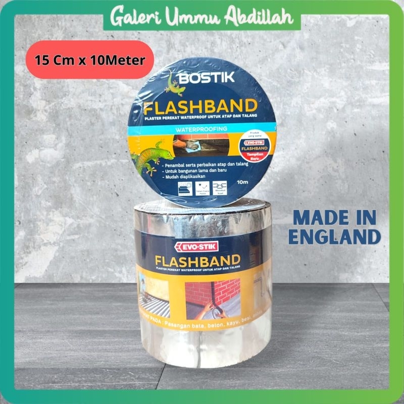 Flashband Lem Atap Bocor 15 Cm x 10 M Lakban Seng Asbes Anti Bocor Penambal Atap