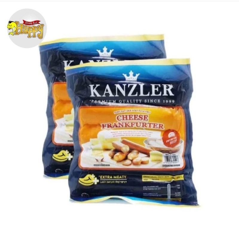 

Kanzler Sosis Cheese Frankfurter Beku Frozen 360 gram