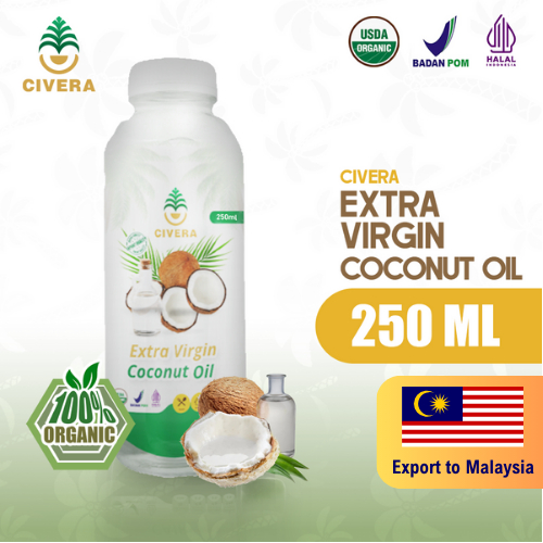 

Civera VCO Virgin Coconut Oil 250ml - Extra Virgin Coconut Oil