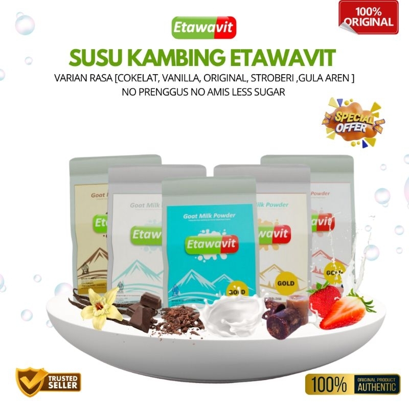 

Susu Kambing Etawavit [Aman Anak-anak bumil busui hingga lansia]