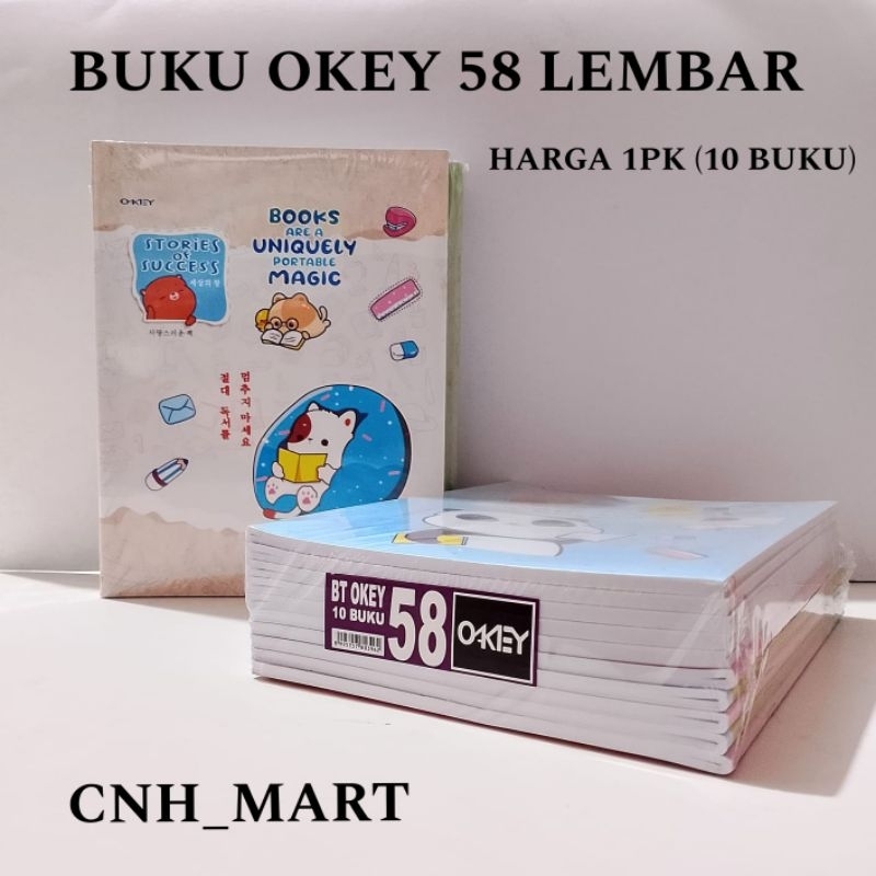 

(10 Pcs) Buku Tulis Okey 58 Kiky - Buku Tulis Murah 58 Okey Harga 10 pcs