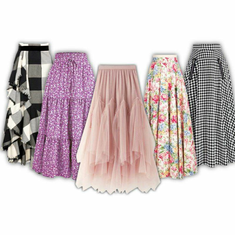 [PL] Rok Murah Panjang & Midi Megar / Mayung / Span Se Lutut / Kebaya / Kantor / Formal / Tutu Bruka