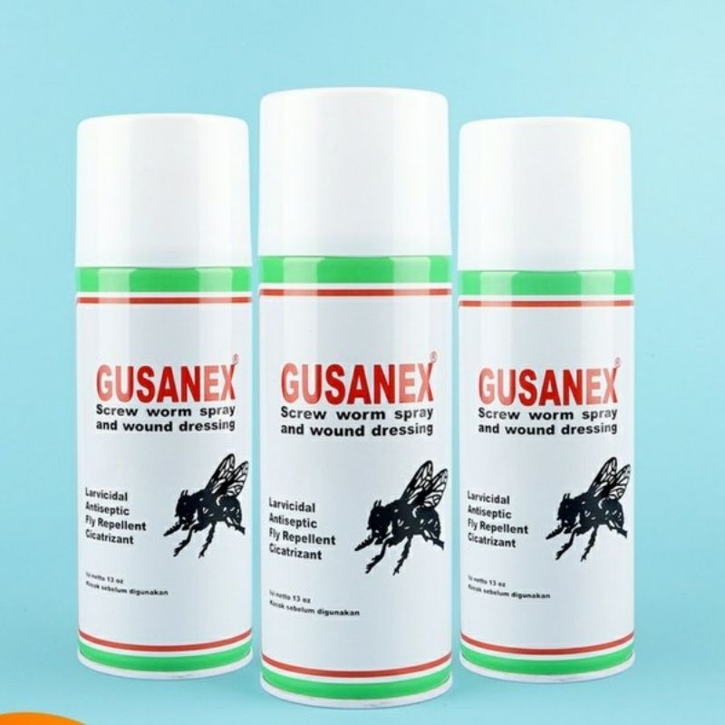 Gusanex Spray Obat Anti Lalat Untuk Luka Hewan 100% Original / Obat Sapi Kambing Anjing Kucing Dll.