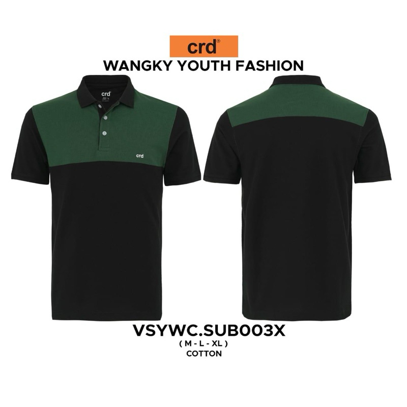 kaos krah pria dewasa CRESSIDA 100% ORIGINAL