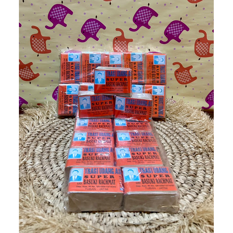 

TRASI UDANG SUPER Asli Tuban Basuki Rachmat 100 gr 1 Pack (isi 10)