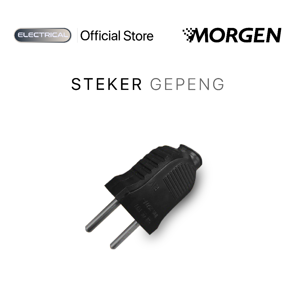 Steker Gepeng Morgen MG-625 Hitam
