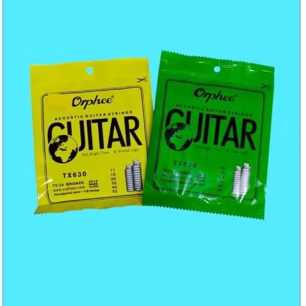 Senar Gitar Orphee  Akustik Strings TX 620 TX 630 / Tali Guitar Orphee Akustik Strings TX620 / TX630