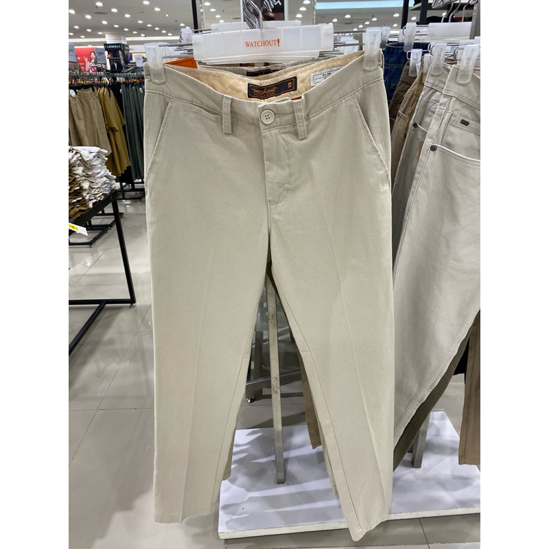 Watchout Celana Chinos Panjang pria Slim Fit