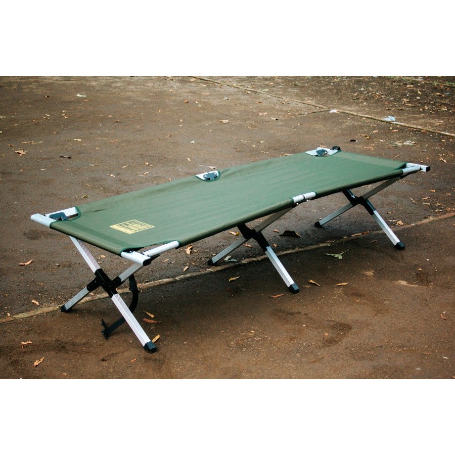 Velbed Alumunium TNI Original,Kuat dan Kokoh | Velbed Lipat Alumunium TNI Original