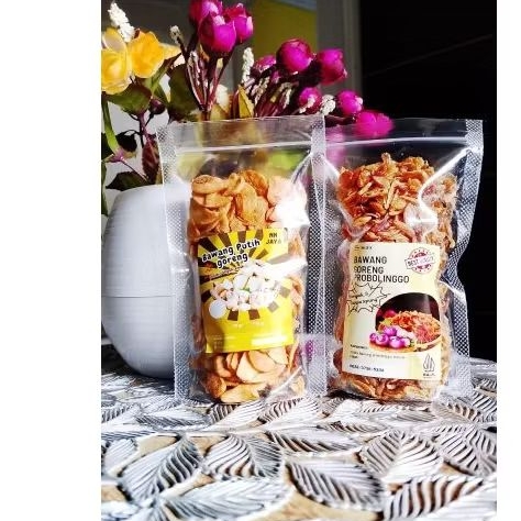 

paket Bawang merah goreng 50gr dan bawang putih goreng 50gr