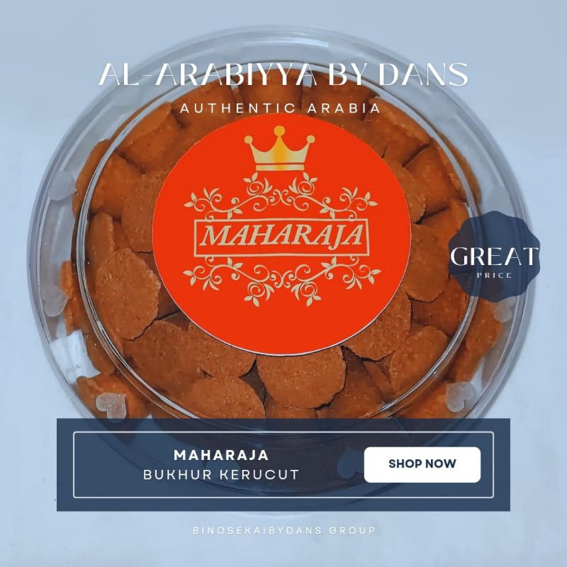 Buhur Bukhur Bakhour Dupa Kerucut toples MAHARAJA isi 50 pcs Asli