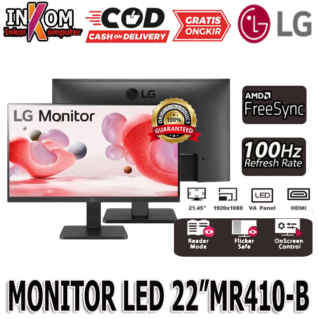 Monitor LED LG 22MN430 IPS hdmi fhd 75hz 5ms 22 inch