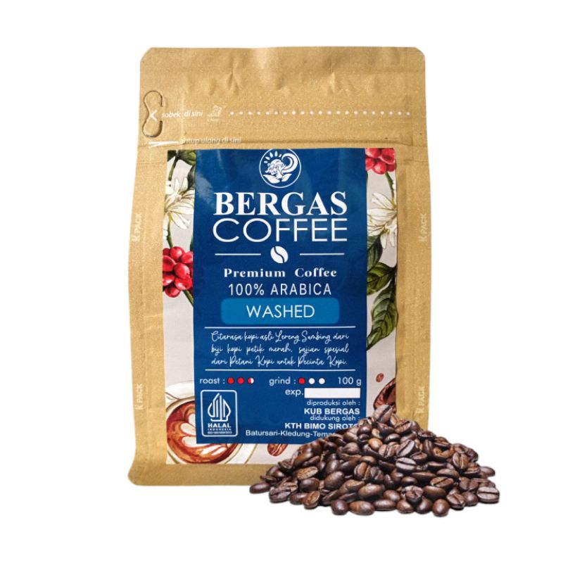 

Bergas Coffee Premium Washed Arabica 100% 250gram