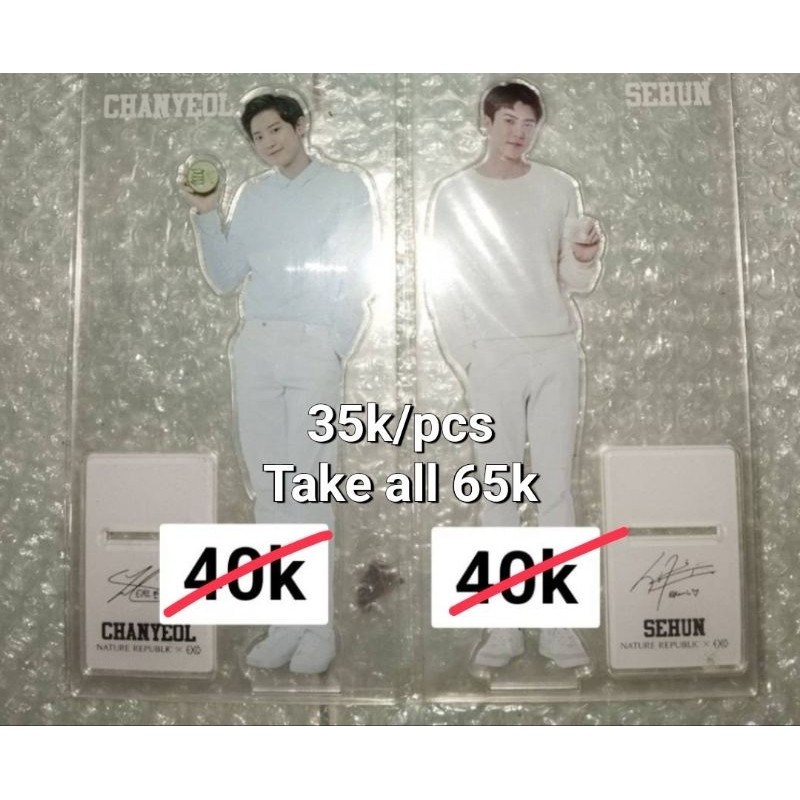 

[READY STOCK] Acrylic Standee Official Natrep Nature Republic EXO Chanyeol Sehun