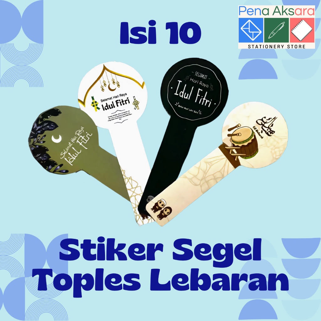 

Isi 10 Stiker Segel Toples Lebaran Stiker Toples Idul Fitri Stiker Kue Label Cookies Hari Raya