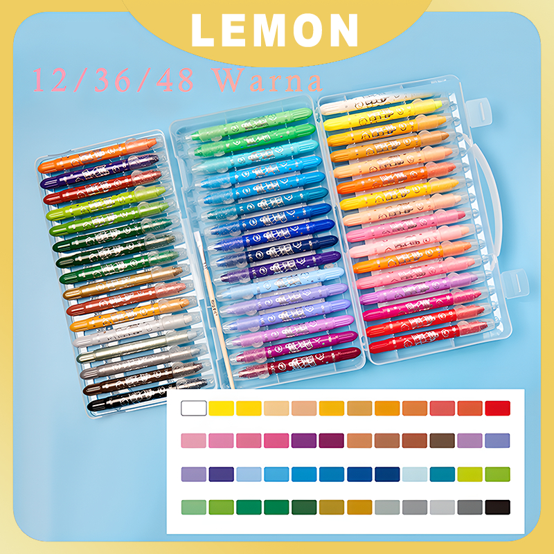 

CRAYON GRASP / CRAYON GRASP MATA SEDANG / SILKY CRAYON / WATER SOLUBLE CRAYON / KRAYON WARNA