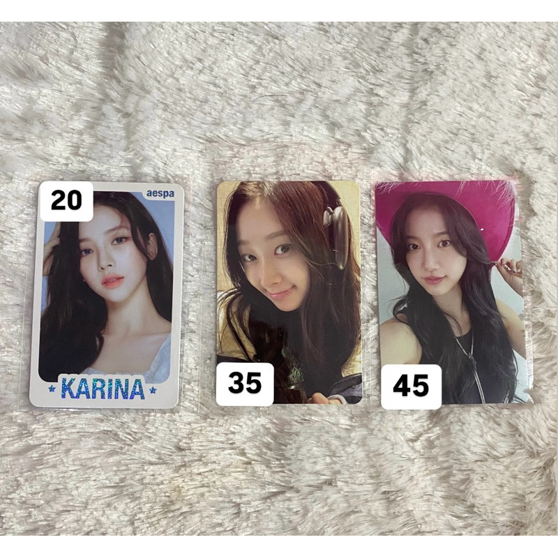 PC PHOTOCARD AESPA LESSERAFIM KARINA GISELLE KAZUHA