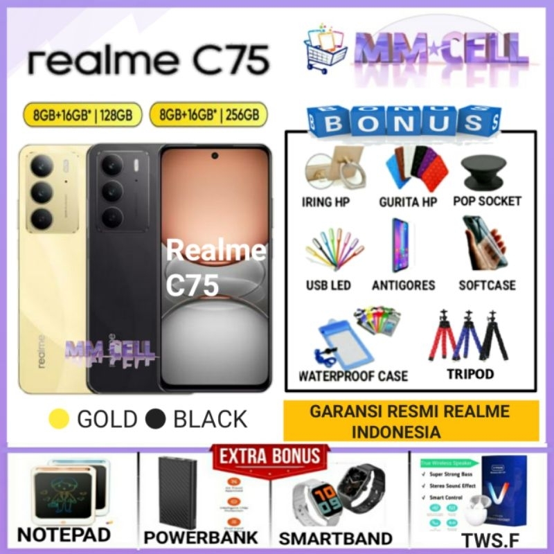 REALME C75 RAM 8/256 | REALME C75 RAM 8/128 GARANSI RESMI