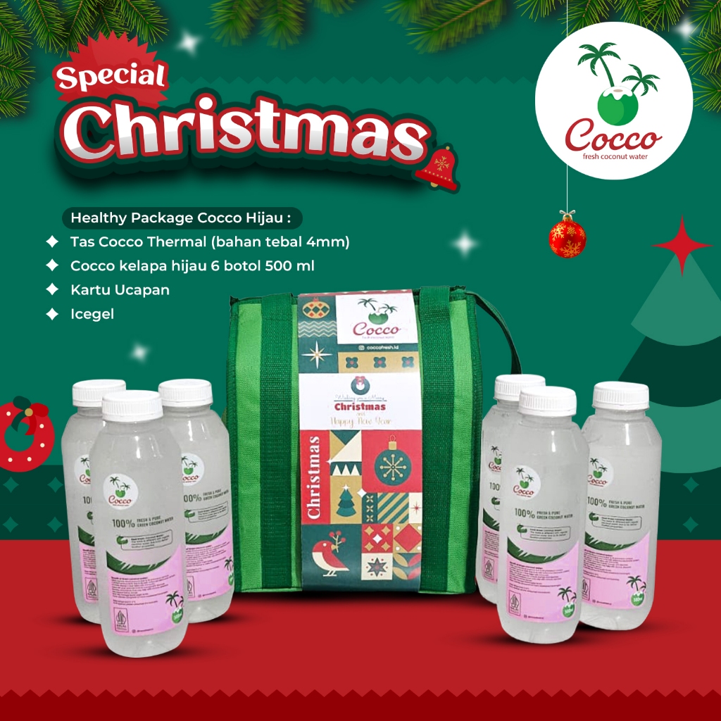 

Christmas Package Cocco Fresh Air Kelapa Hijau Murni 500ML