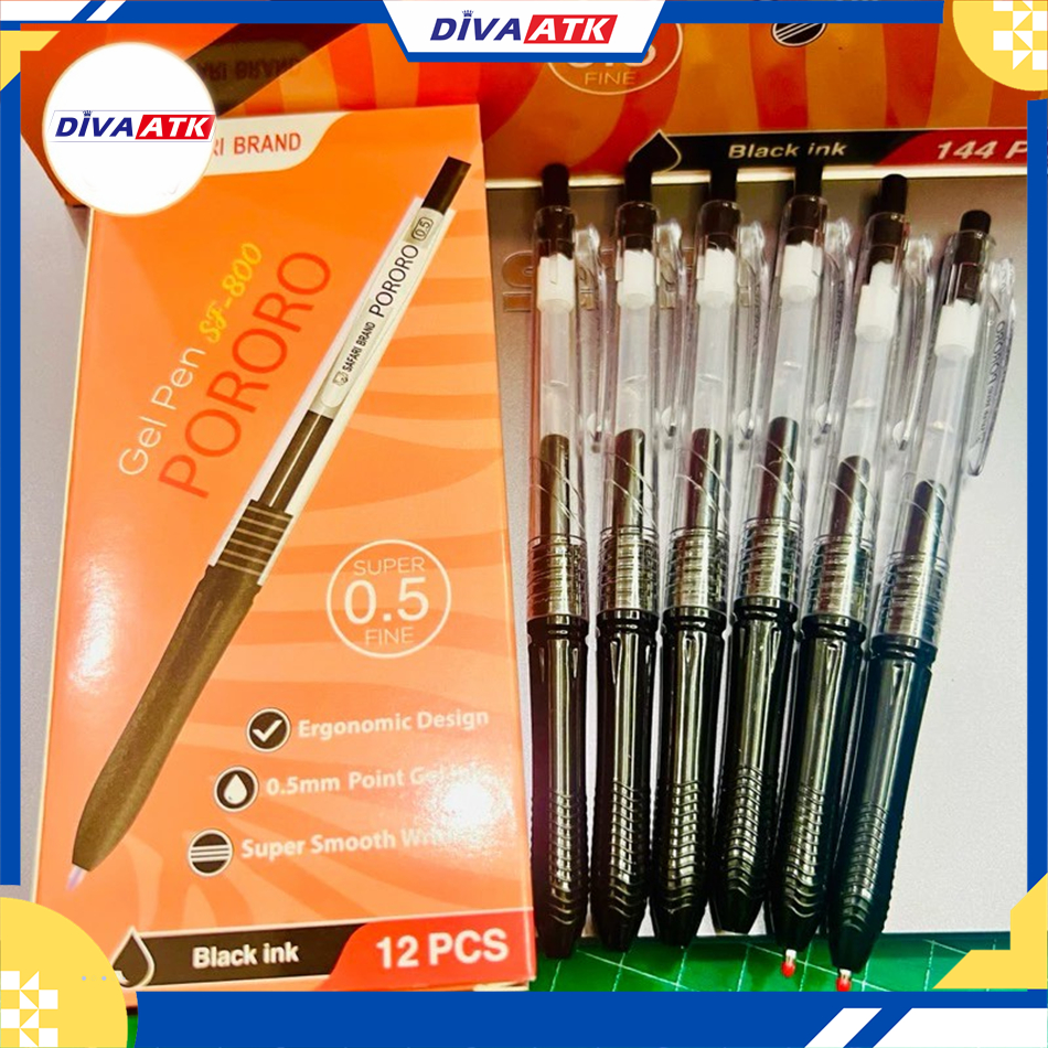 

Pulpen Gel Mekanik Hitam Pororo Safari 0.5 m