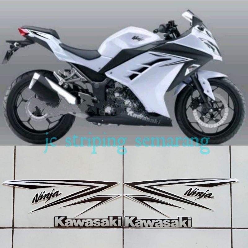 Striping Ninja 250 Fi Standar th 2016 Putih