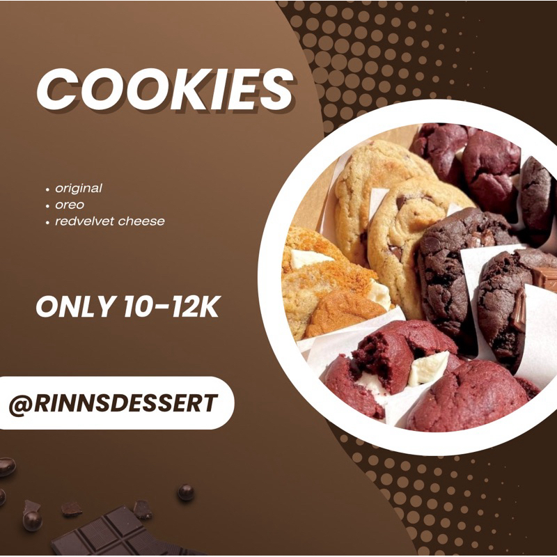 

SOFT COOKIES VARIAN RASA (MIN. ORDER 5 PCS)