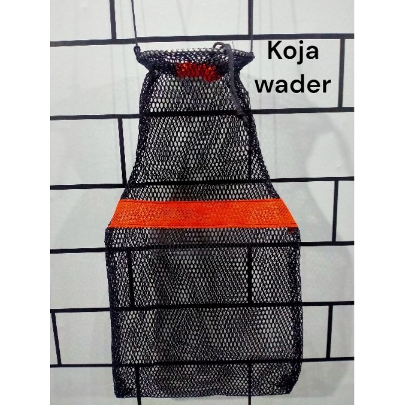 Koja wader ukuran mini terbaru, wadah ikan hasil mancing dari bahan jala kaku