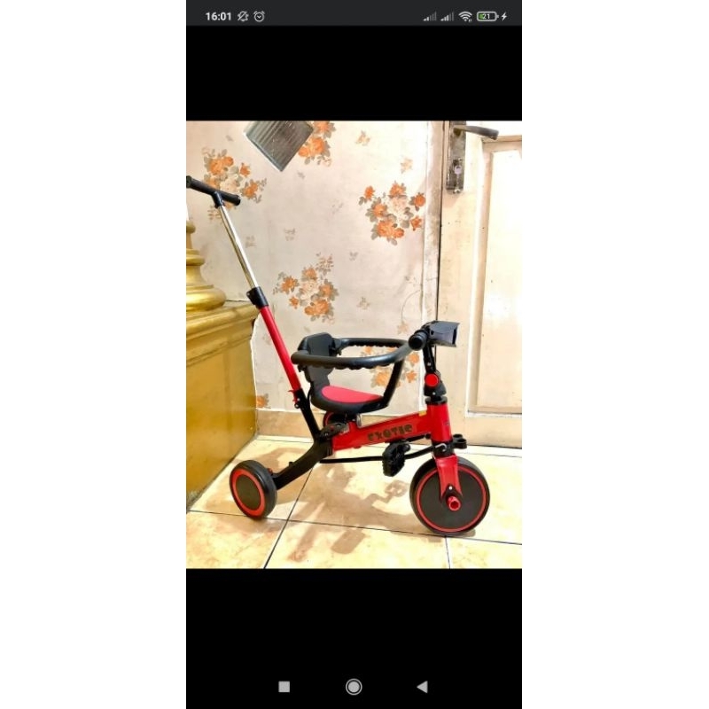 sepeda anak roda 3 merk exotic