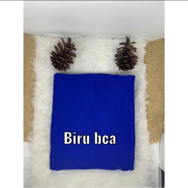 Hijab Segiempat Paris Jadul Biru BCA | Segiempat Biru elektrik