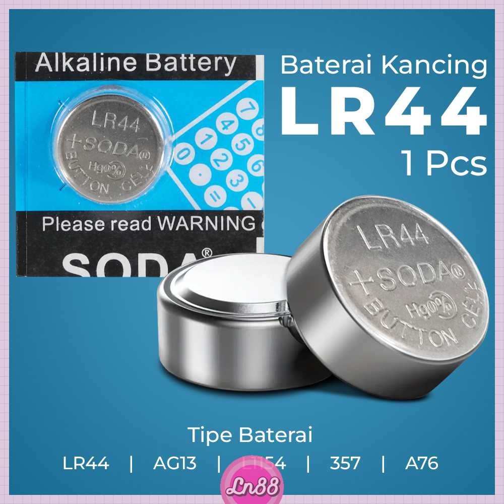 Baterai LR44 1.5V Lithium L1154 AG13 357 A76 1 PCS