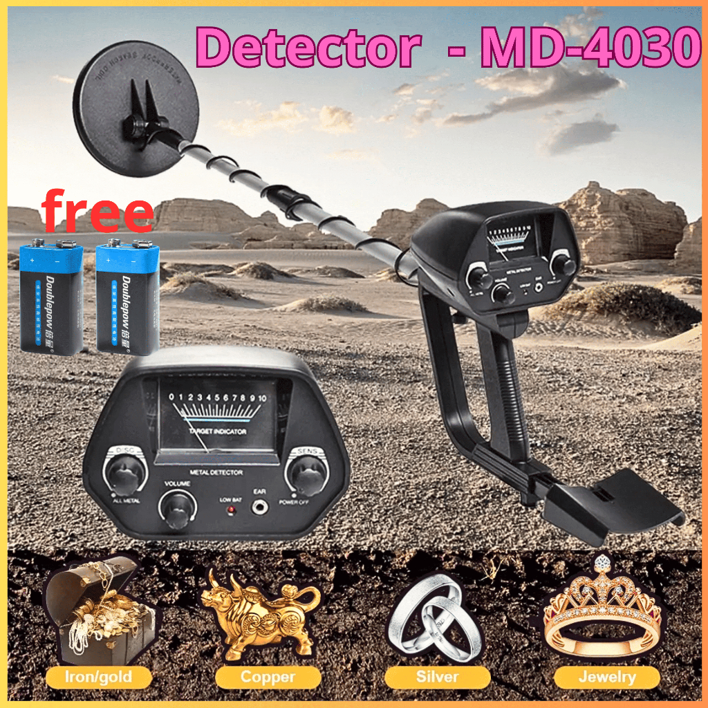 KingDetector MD-4030 Alat Pendeteksi Emas dalam tanah / Detektor logam emas bawah tanah Waterproof