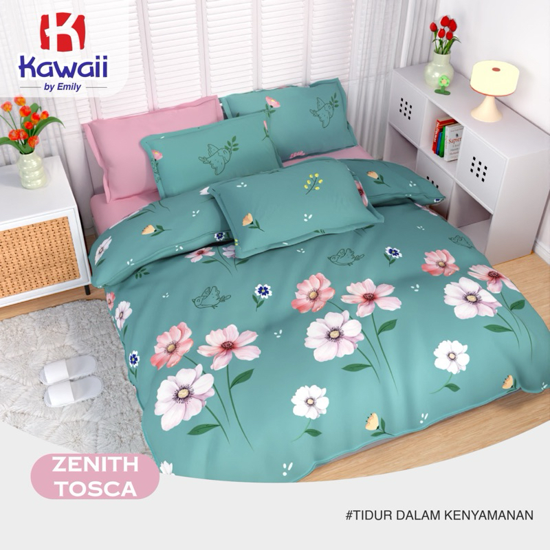 BISA COD sprei zenith tosca 200x200 seprei 180 x 200 sprai motif bunga minimalis 160X200 seprai sing