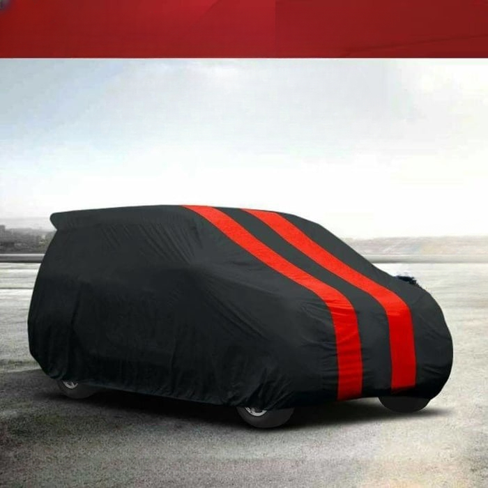 Sarung Cover Mobil Kain Taslan All-in-One Tahan Panas UV Debu dan Waterproof untuk Penggunaan Outdoo
