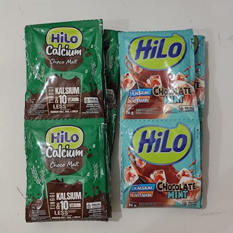 

HILO Calcium choco malt & chocolate mint 14gr x 10 pcs