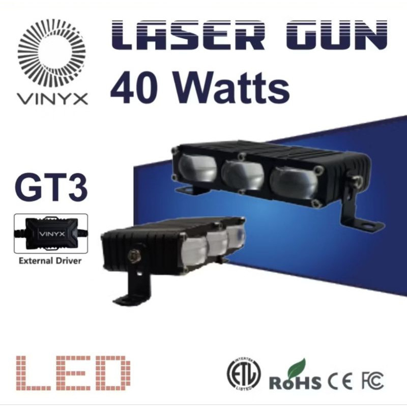 Lampu Tembak Sorot Vinyx GT3 3mata Gril 2mata 40W Satuan