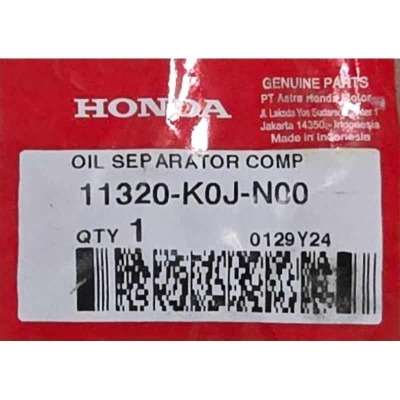 Honda Oil Separator Comp 11320-K0J-N00 , Tutup waterpump Genio