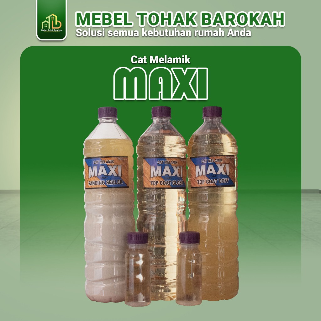 MAXI TOP COAT, CAT MELAMINE MEBEL + HARDENER | SANDING SEALER, GLOSS, DOF