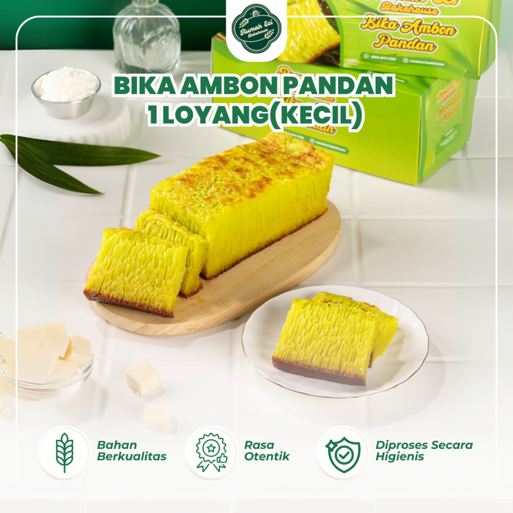 

Bika Ambon Rasa Pandan Homemade Bakery Rumah Eci Bakehouse