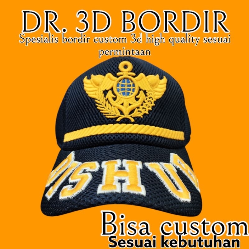 Topi Lapangan Dishub Kemenhub Terbaru Timbul Good produk Best Quality new