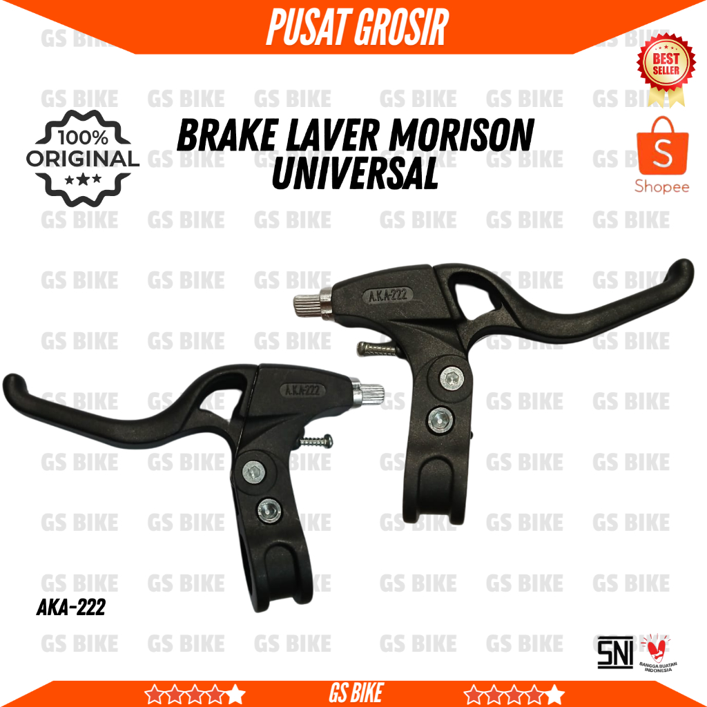 HANDLE REM SEPEDA ATLANTIS ALLOY UNIIVERSAL BISA UNTUK BMX/MTB/SEPEDA LIPAT