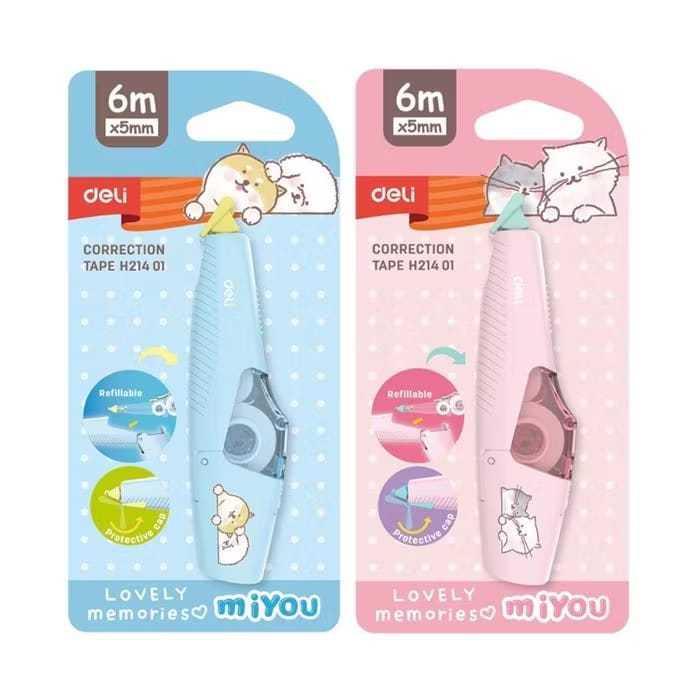 

DELI - EH21401 School Correction Tape / Tipe-x Kertas untuk Sekolah 5mm×6m