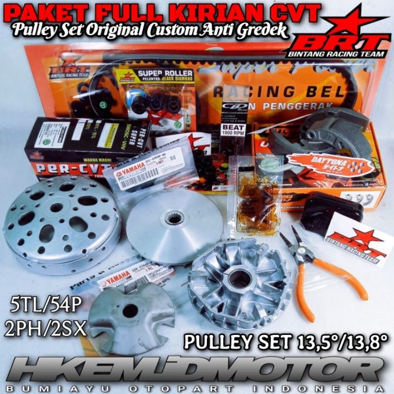 BRT Paket Full Kirian CVT Mio Sporty Smile Fino Mio J Gear M3 Fazzio Soul Filano Freego Xride Nouvo 