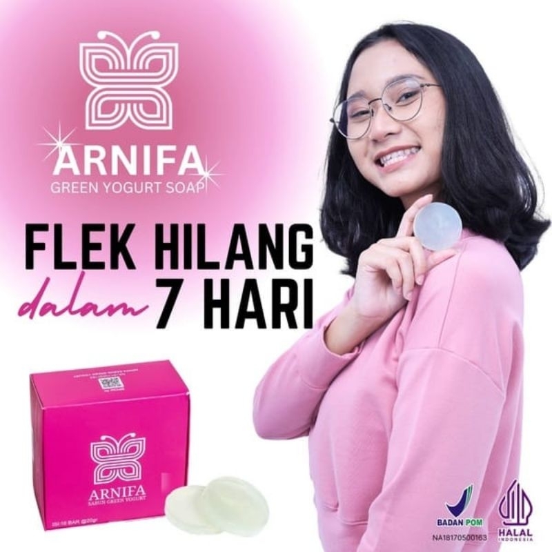 Sabun Arnifa/Sabun Nyrtea/Sabun Pink/Sabun Green Yogurt/Sabun Muka Glowing