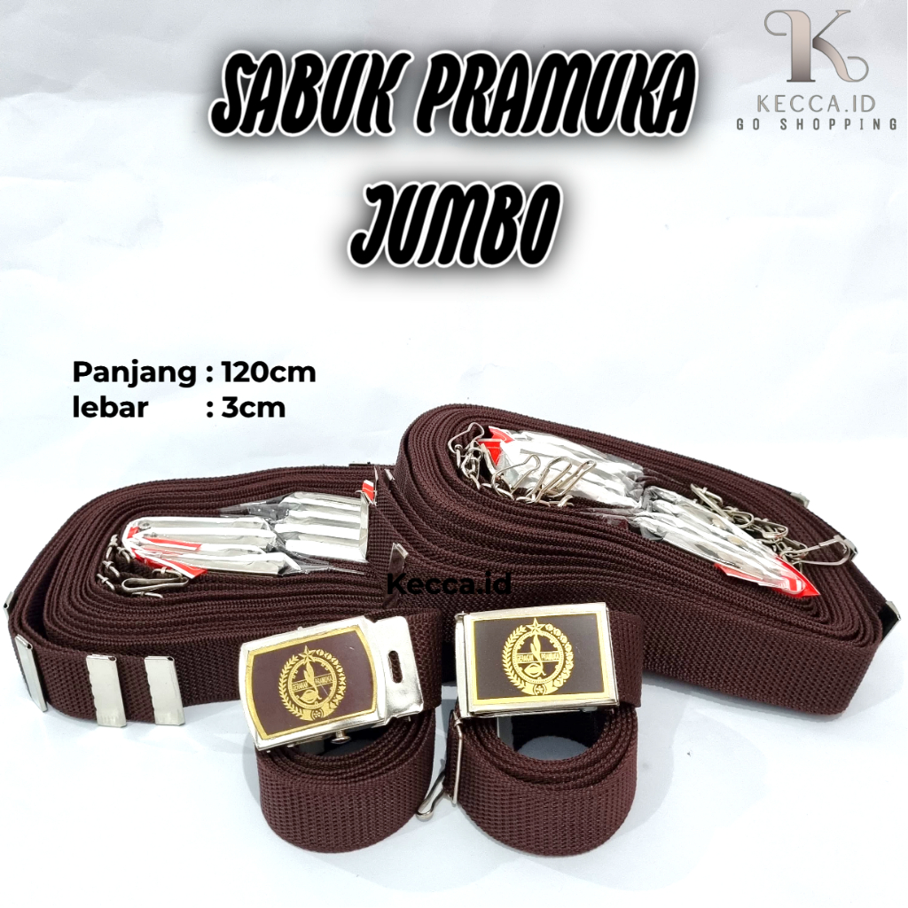 Sabuk Pramuka jumbo / Ikat Pinggang Pramuka jumbo / Gesper Pramuka jumbo/ Sabuk pramuka sd smp sma